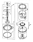 Agitator, basket and tub
