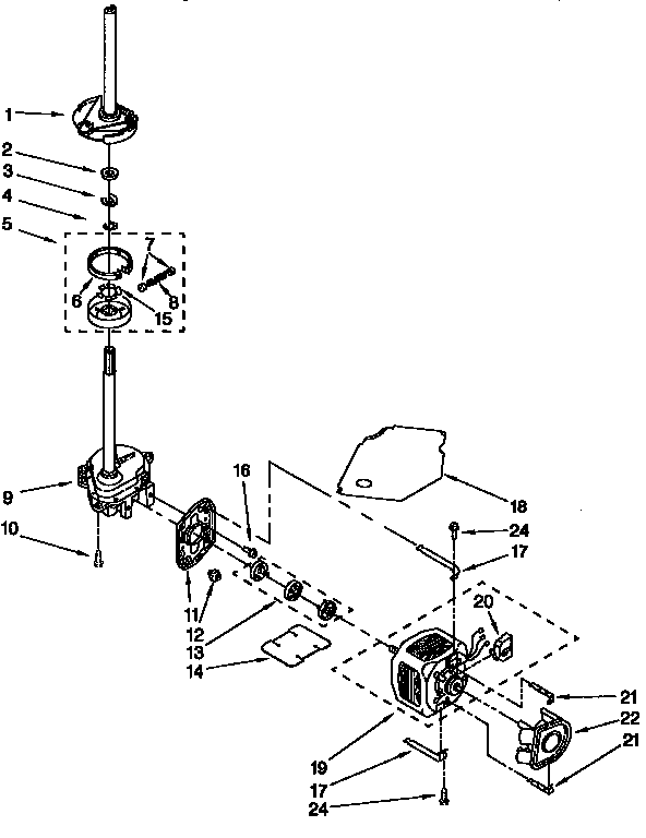 Motor and pump