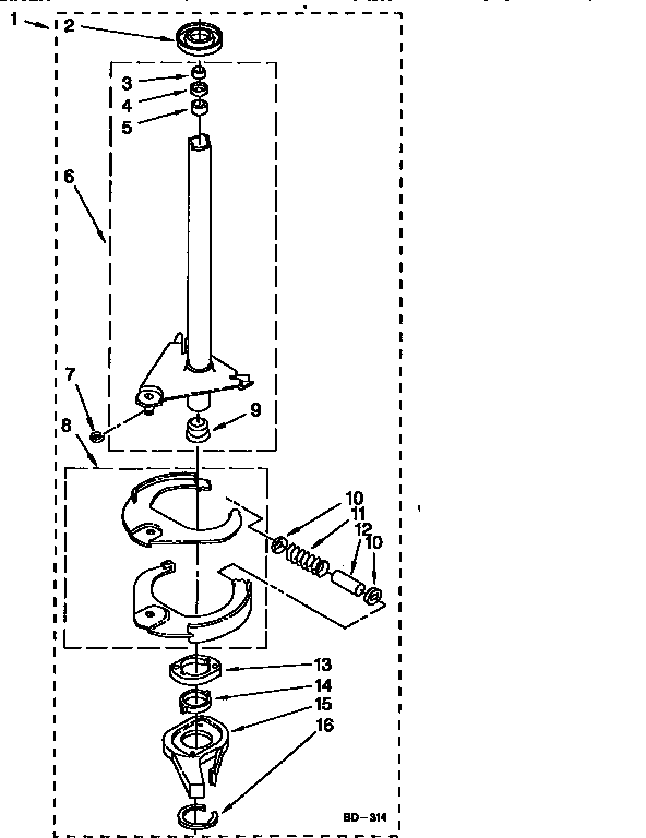 Brake and drive tube