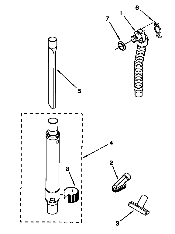 Hose and attachment
