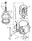 Agitator, basket and tub