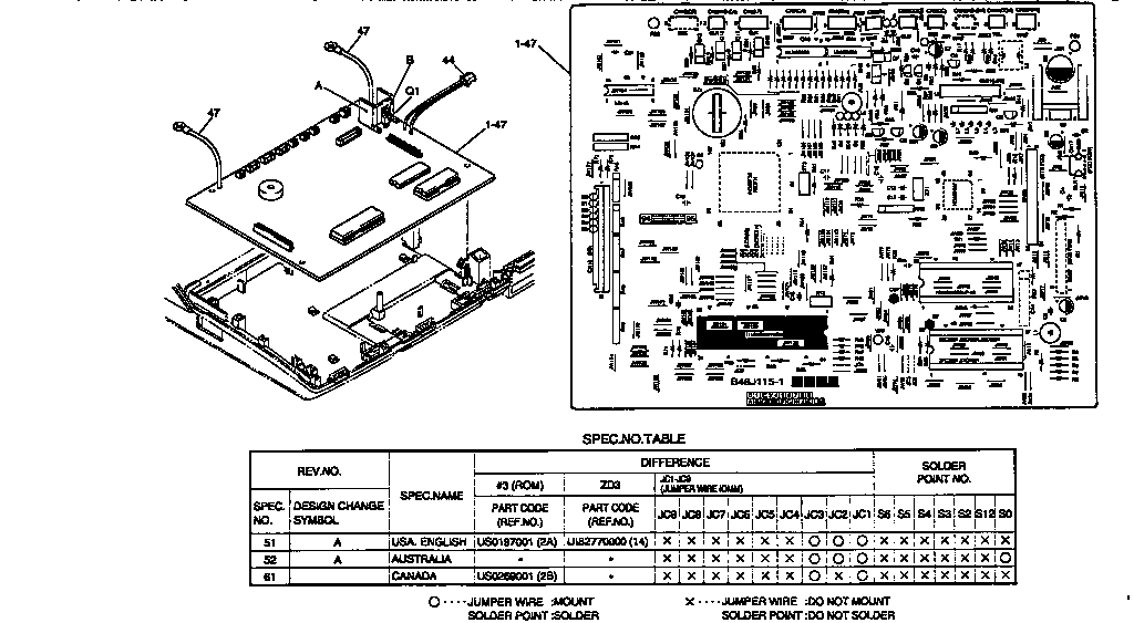 Main pcb assembly