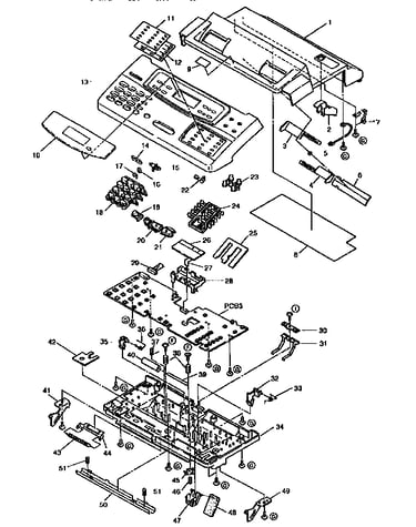 Operation panel section