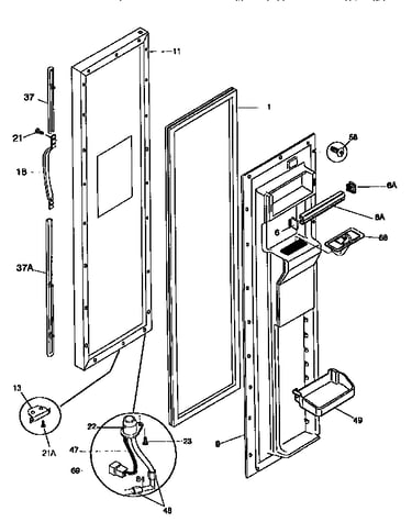 Freezer door
