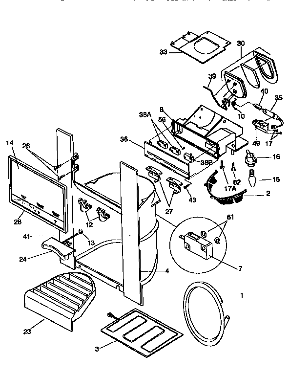 Ice and water dispenser