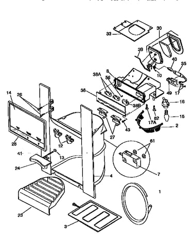 Ice and water dispenser