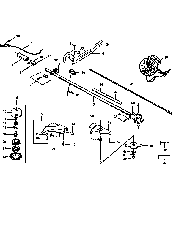 DRIVE SHAFT AND CUTTER HEAD