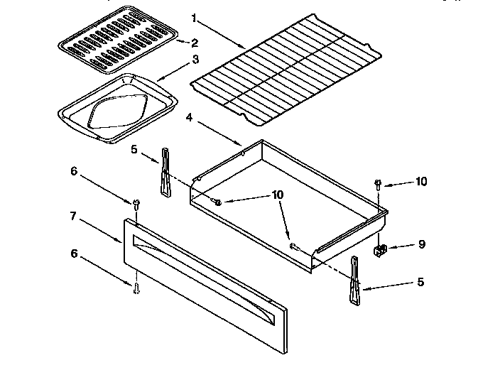 Drawer and broiler
