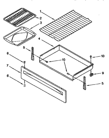Drawer and broiler