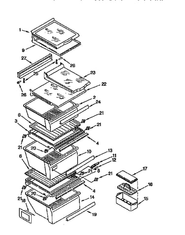 Refrigerator shelf