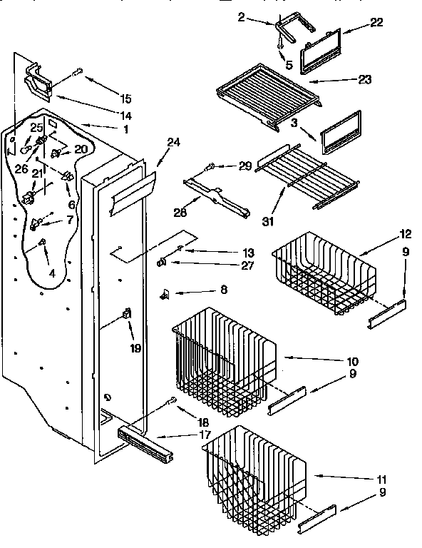 Freezer liner