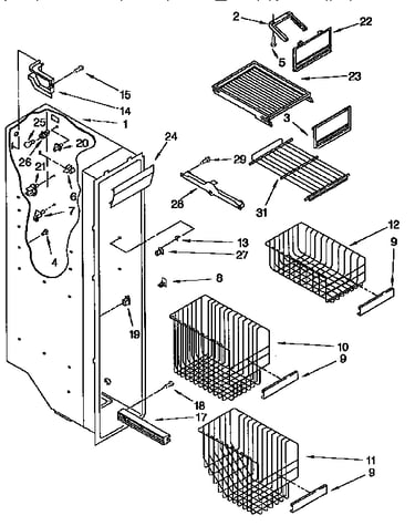 Freezer liner