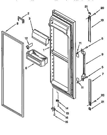 Refrigerator door