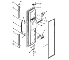 Whirlpool 7ED27DQXDN01 freezer door diagram