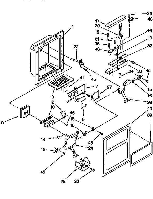 DISPENSER FRONT