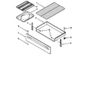 Whirlpool RF3020XEN0 drawer and broiler diagram