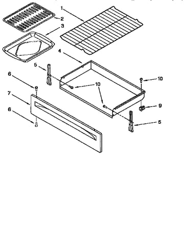 Drawer and broiler