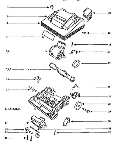 Nozzle and motor assembly