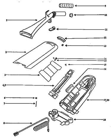 Handle and bag housing