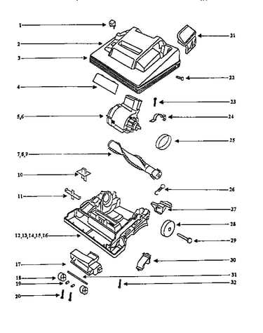 Nozzle and motor assembly