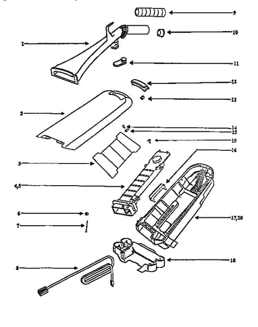 Handle and bag housing