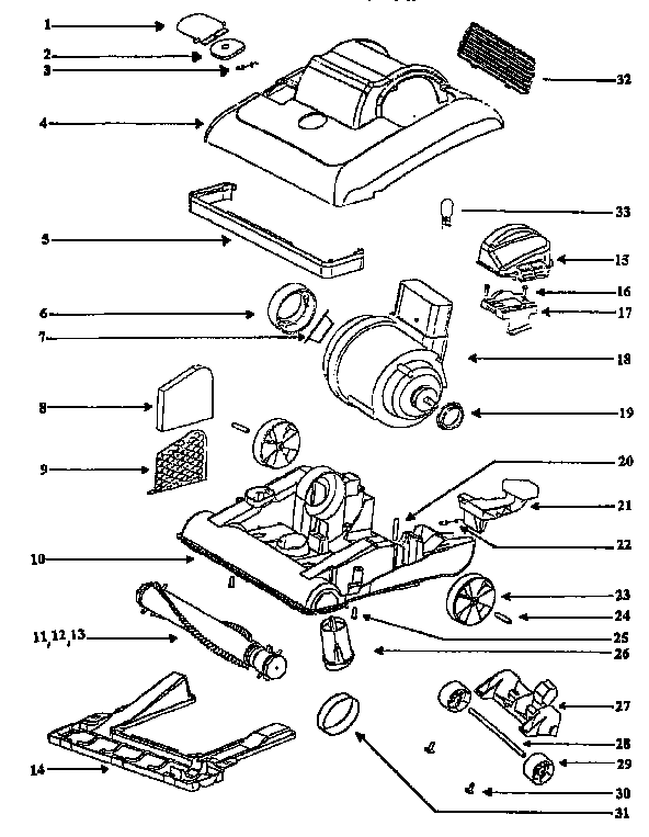 Nozzle and motor assembly