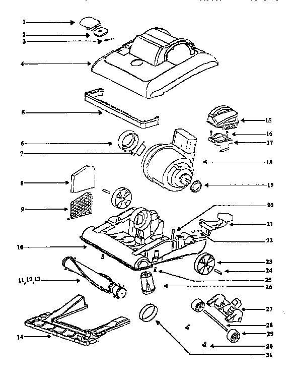 Nozzle and motor assembly