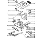 Eureka 7678ATS nozzle and motor assembly diagram