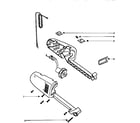 Eureka 167A nozzle and motor assembly diagram