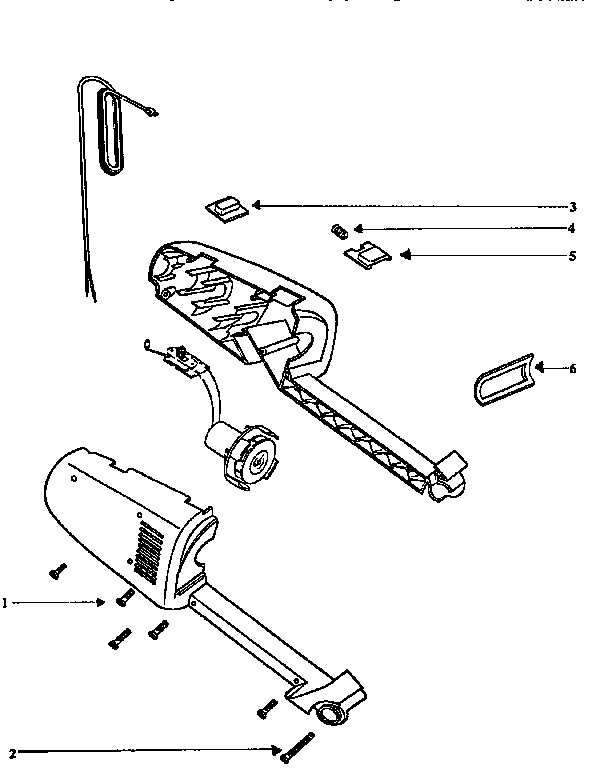 Nozzle and motor assembly