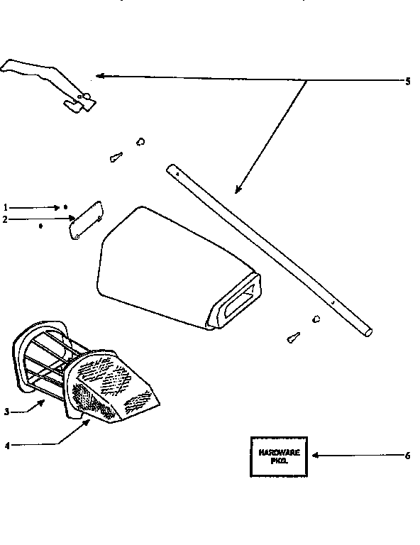 Handle and bag housing