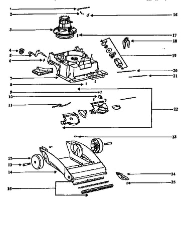 Nozzle and motor assembly