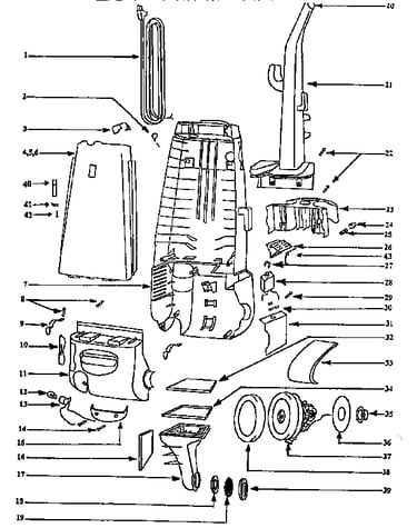 Handle and bag housing