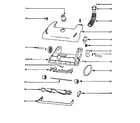 Eureka AU4441AT nozzle and motor assembly diagram