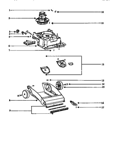 Nozzle and motor assembly