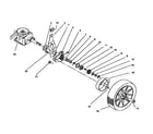 Lawn-Boy 10302-6900001 AND UP rear axle assembly diagram