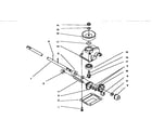Lawn-Boy 10302-6900001 AND UP gear case assembly diagram