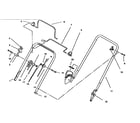 Lawn-Boy 10302-6900001 AND UP handle assembly diagram
