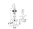 Kenmore 58717345691 motor, heater, and spray arm details diagram