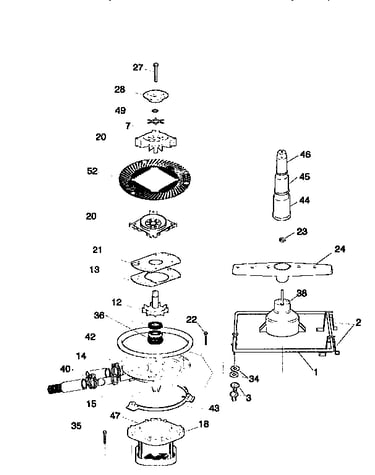 Motor, heater, and spray arm details