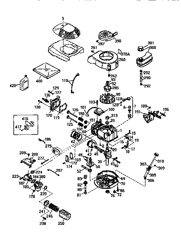 Engine tvs115-57905d (71,143)