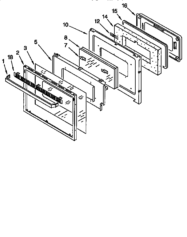 Oven door