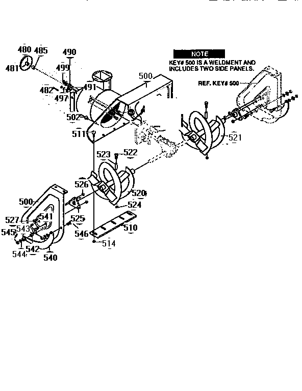Auger housing assembly