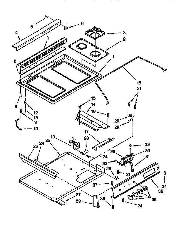 COOKTOP AND CONTROL PANEL