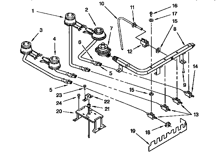 Manifold and burner