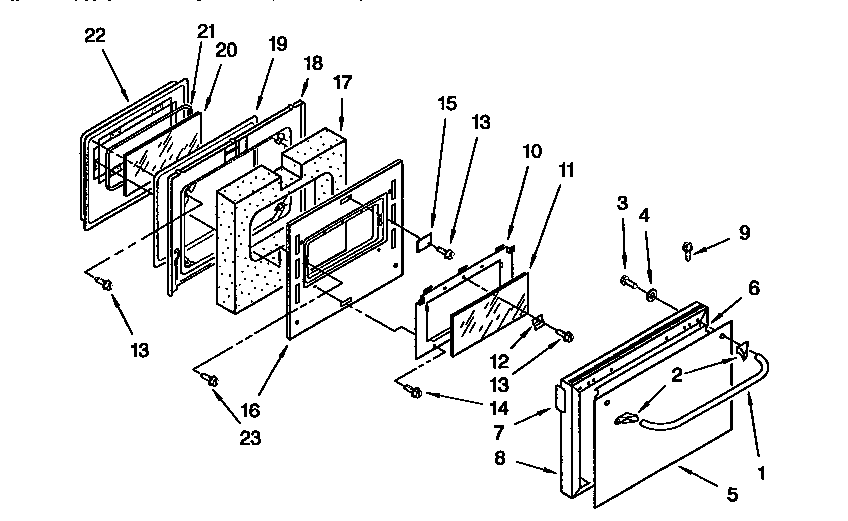 Oven door
