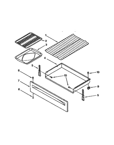 Drawer and broiler