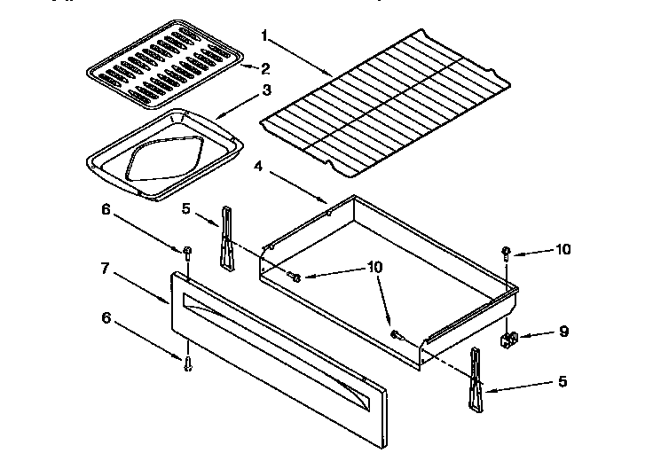 Drawer and broiler