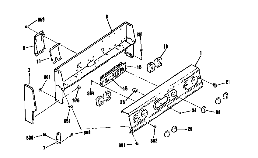 Backguard section