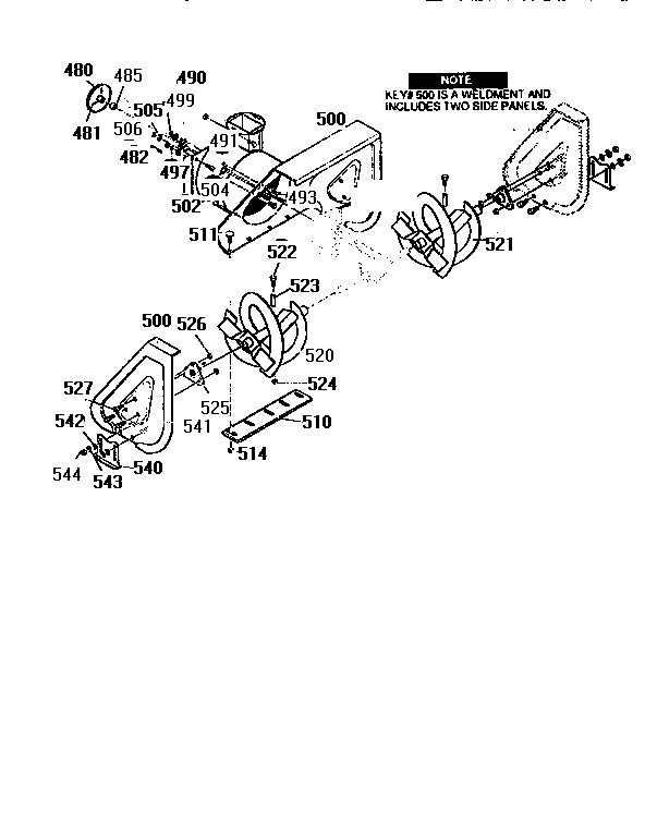 Auger housing assembly